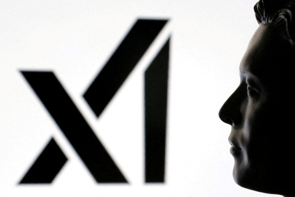 REUTERS 3D ilustracija Elon Musk i xAI logo