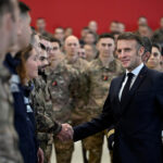 French President Emmanuel Macron visits the Istres military air force base