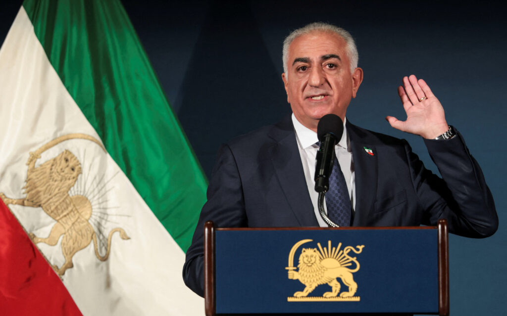 Reza Pahlavi holds a press conference in Washington
