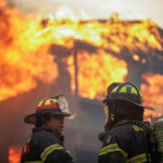 Wildfire burns in Chile