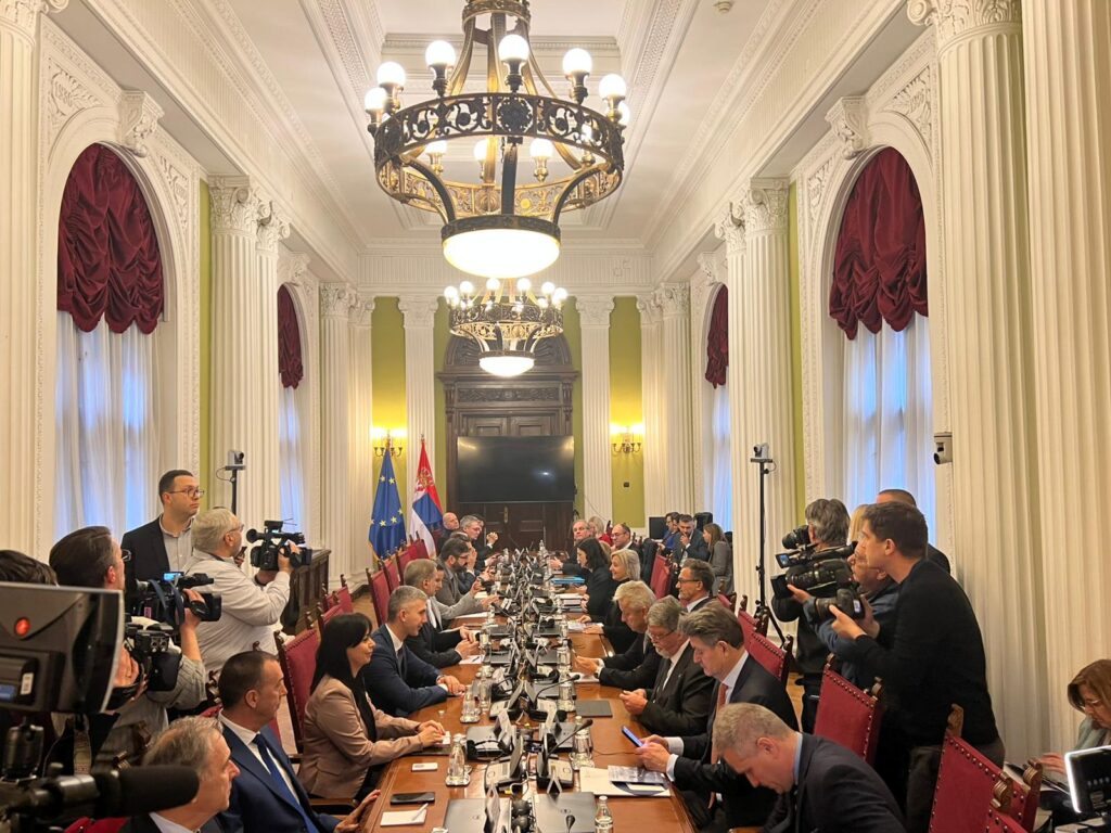 Sastanak delegacije EP sa predstavnicima opozicionih stranaka u Skupštini Srbije