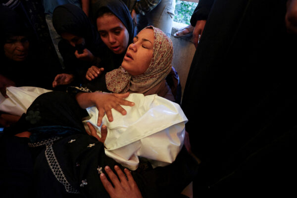 Funeral of Palestinian Eyad Al-Rabaya, who, according to medics, was killed by Israeli fire on Monday, in Khan Younis
