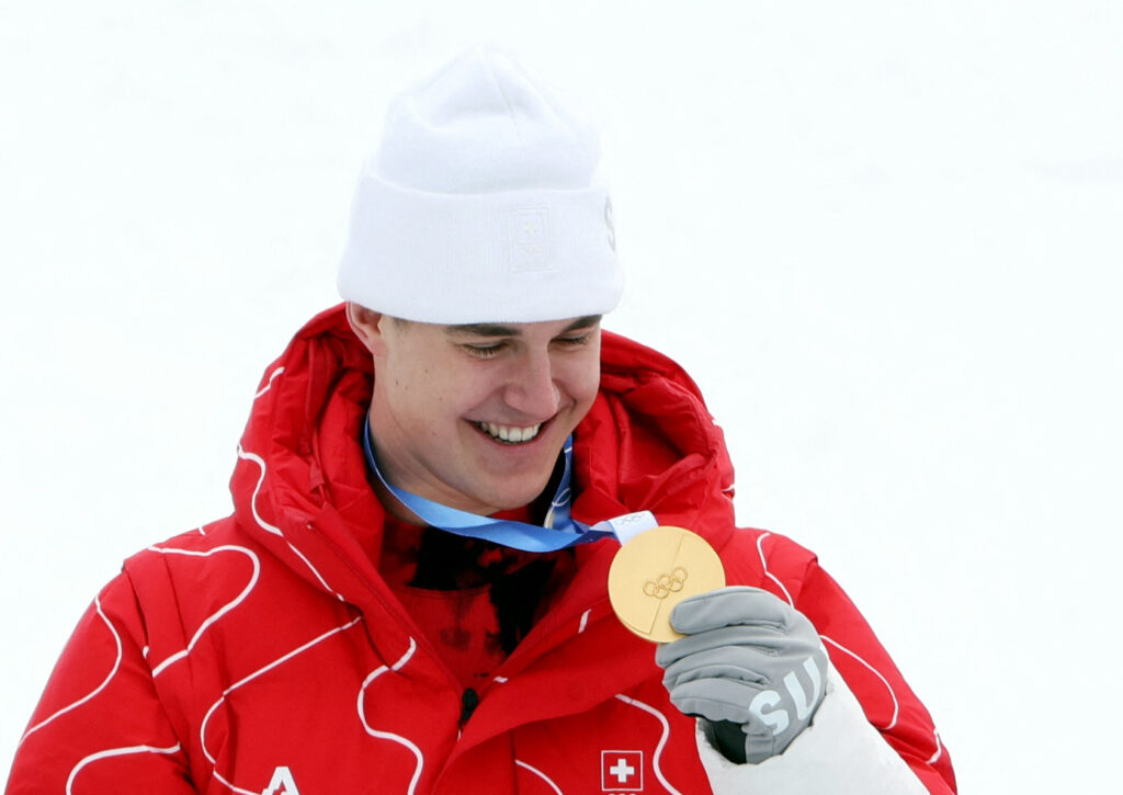 Alpine Skiing – Men’s Super-G Victory Ceremony