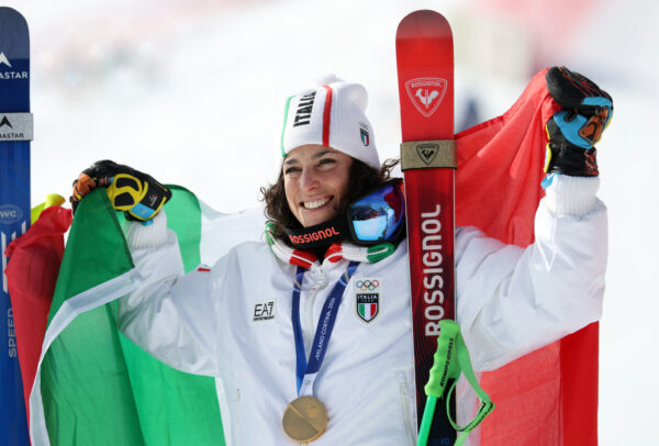 Alpine Skiing – Women’s Super-G Victory Ceremony