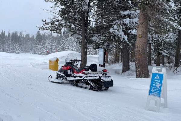 Rescue teams deploy to the site of an avalanche in a backcountry slope of California’s Sierra Nevada mountains