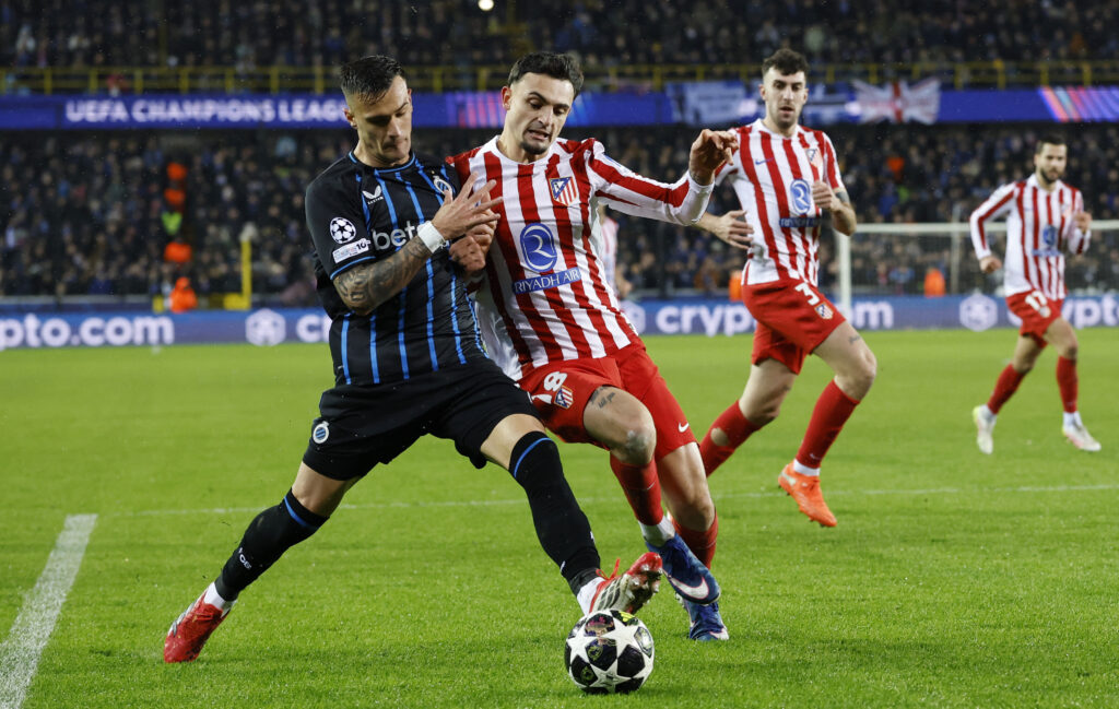 UEFA Champions League – Play Off – First Leg – Club Brugge v Atletico Madrid