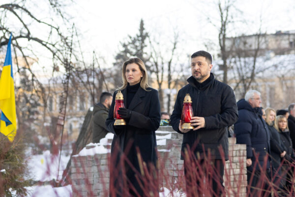 Ukraine’s President Zelenskiy commemorates victims of the Revolution of Dignity in Kyiv