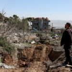 Aftermath of an Israeli strike in Lebanon’s Bekaa valley