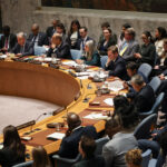 United Nations Security Council meeting, after the U.S. and Israel launched strikes on Iran, at U.N. headquarters in New York City