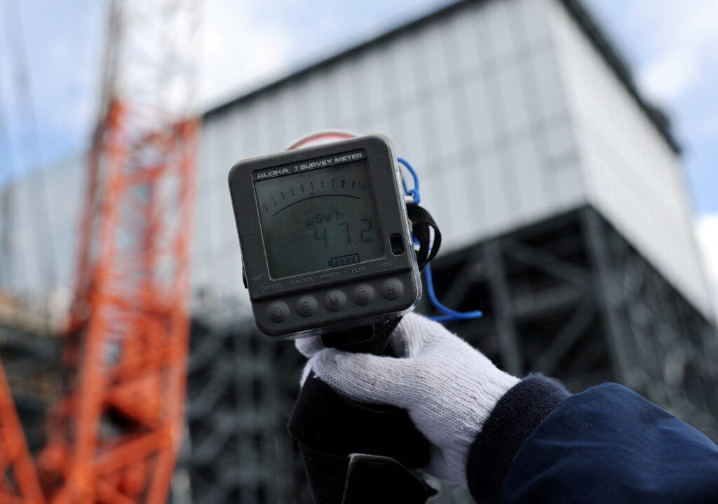 The Fukushima Daiichi nuclear power plant in Okuma town, Fukushima