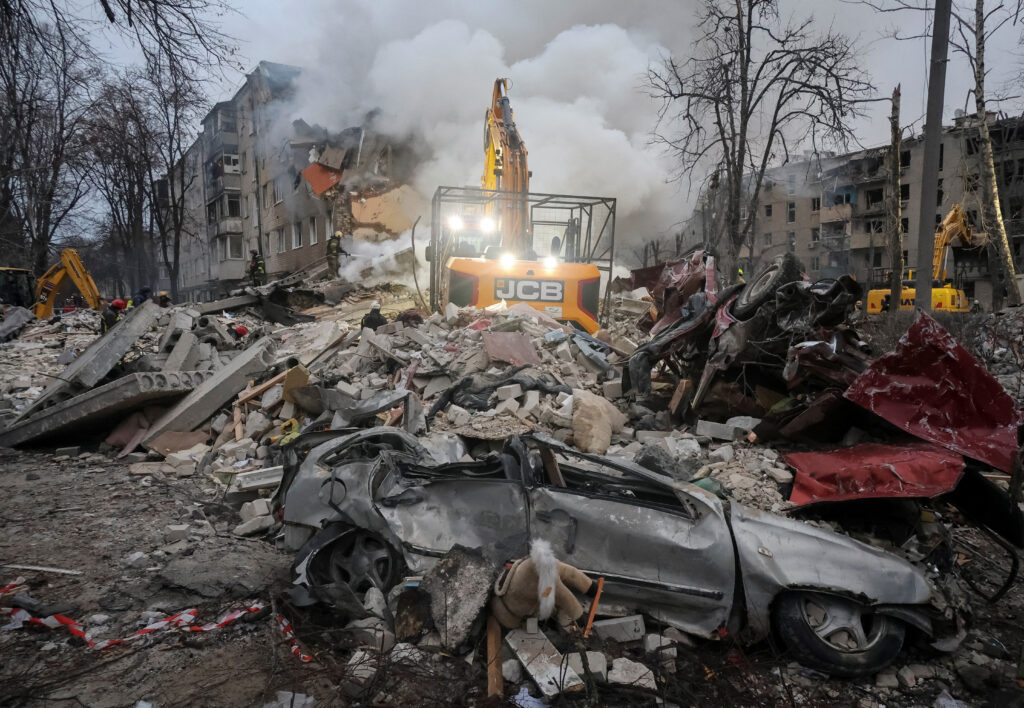 Russian missile strike in Kharkiv