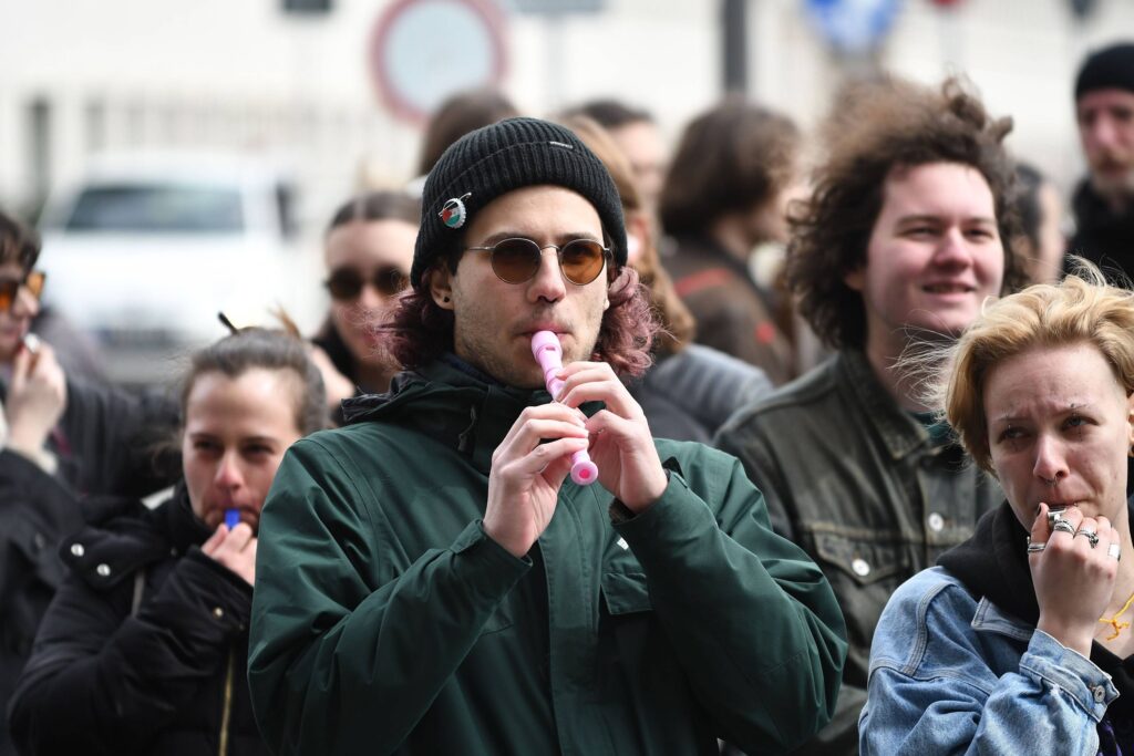 PROTEST ISPRED NOVOSADSKE SKUPSTINE