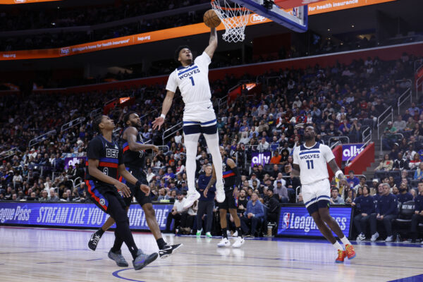 NBA: Minnesota Timberwolves at Detroit Pistons