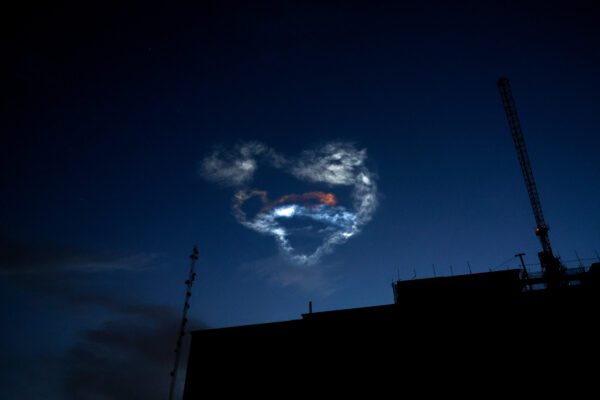 Traces of an Iranian missile attack in Tehran’s sky