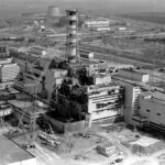 FILE PHOTO: Aerial view of the Chernobyl nuclear power plant’s fourth reactor