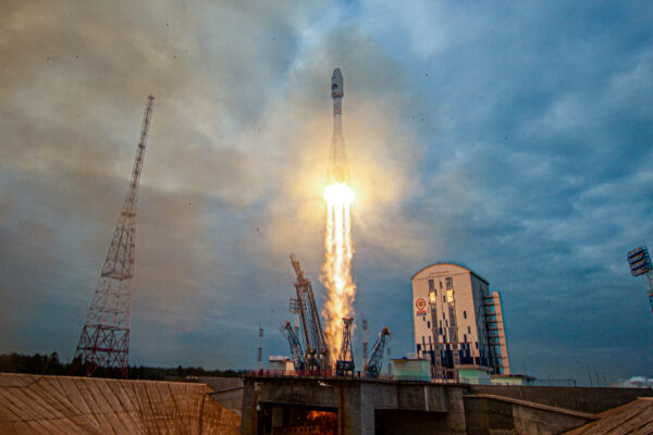 FILE PHOTO: Rocket booster with Luna-25 lunar lander blasts off at Vostochny Cosmodrome
