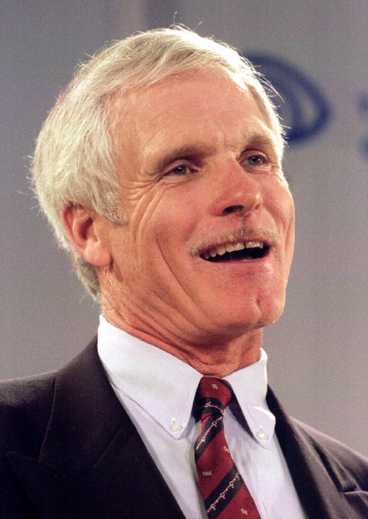 FILE PHOTO: Turner Broadcasting System, Inc. Chairman Ted Turner speaks at a press conference in New York Septe..