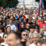 Serbian students anti-corruption rally in Belgrade