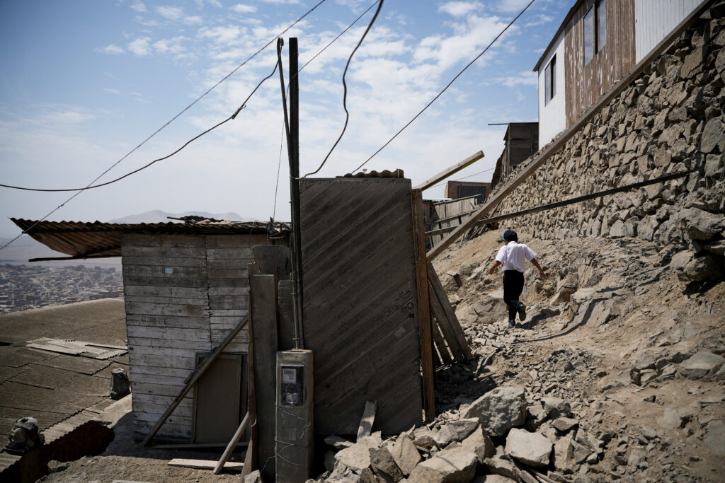 „Keiko Fujimori“ shantytown on the outskirts of Lima