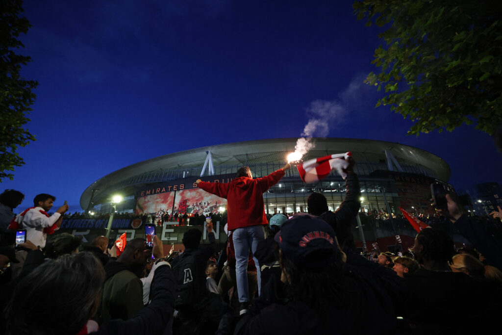 Premier League – Arsenal fan celebrations