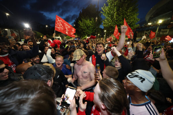 Premier League – Arsenal fan celebrations
