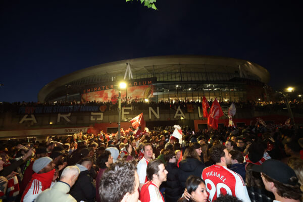 Premier League – Arsenal fan celebrations