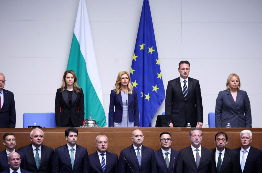 FILE PHOTO: Bulgaria’s parliament votes on the new government of Rumen Radev in Sofia