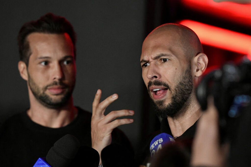 FILE PHOTO: Tate brothers return to Romania
