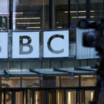 FILE PHOTO: The BBC logo in London