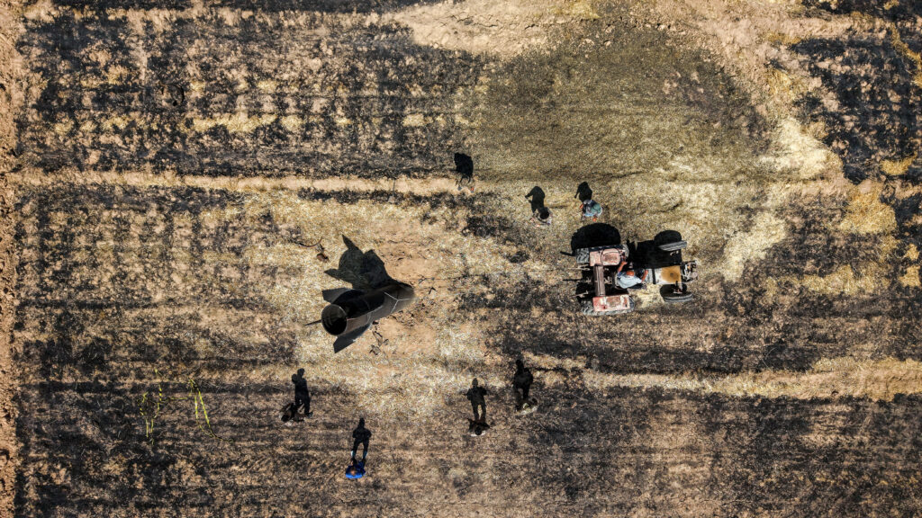 Missile lands on agricultural land near Damascus