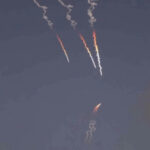 Iranian missiles are launched from a location given as Tehran