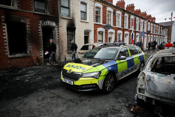 Aftermath of anti-immigrant protests after a June 8 knife attack left a man seriously injured and prompted police to declare a critical incident, in Belfast