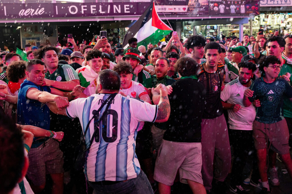 FIFA World Cup 2026 – Argentina Fans gather in Times Square, New York