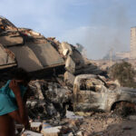 Aftermath of earthquakes in La Guaira