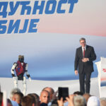 Rally of the ruling Serbian Progressive Party (SNS) in Belgrade