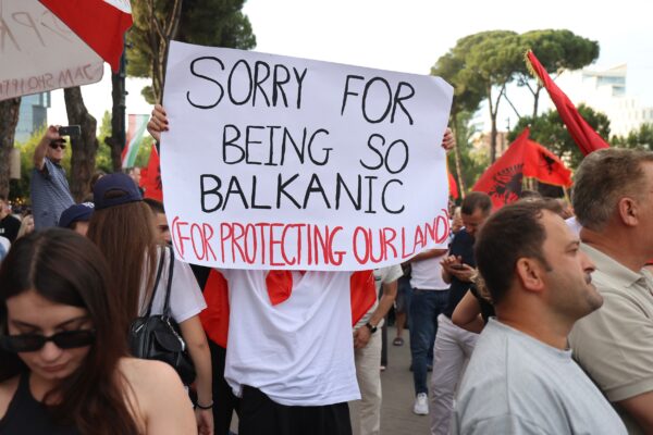 Albania Protest Kushner