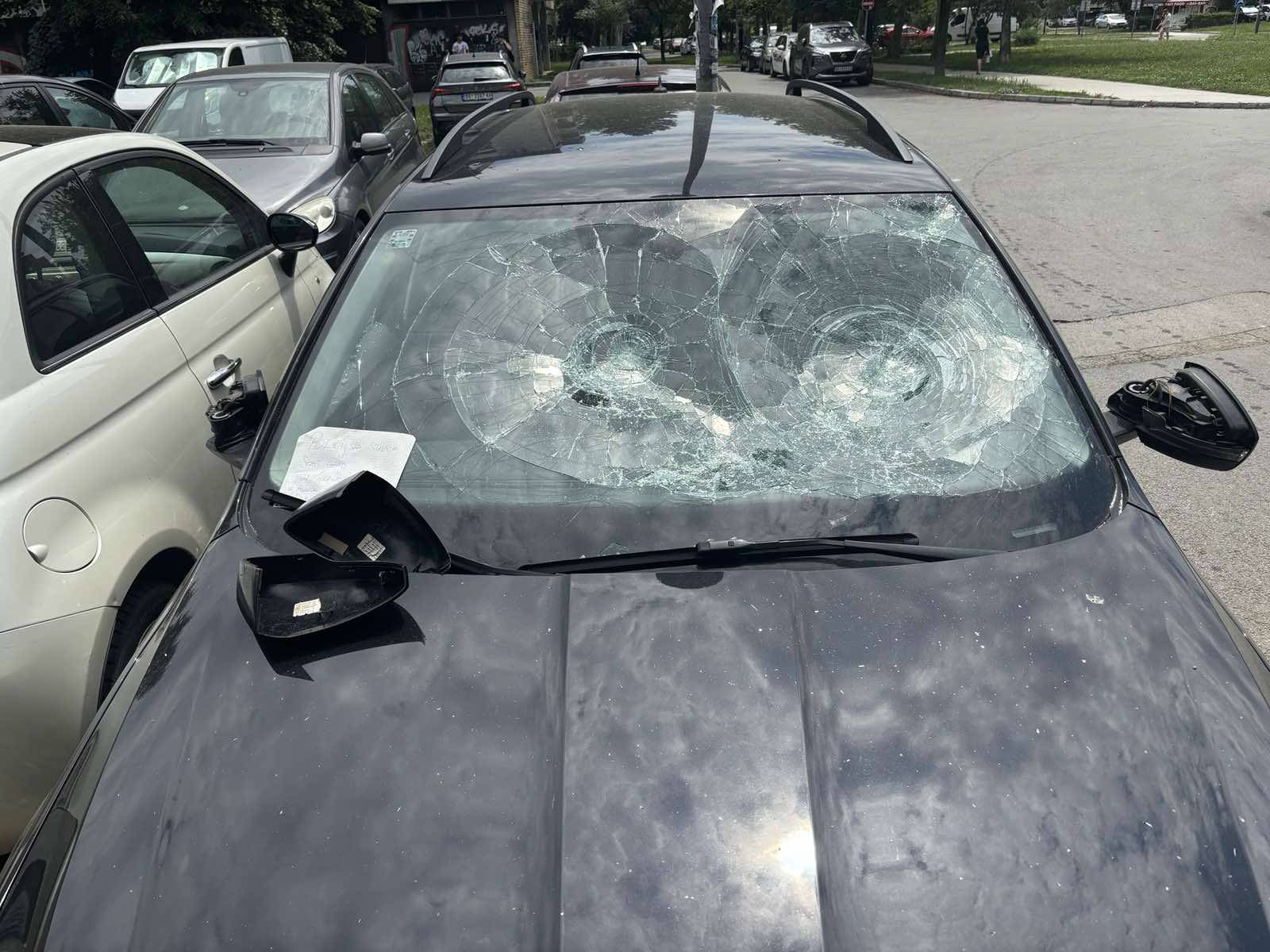 VANDALIZOVAN AUTOMOBIL SINA DINKA GRUHONJICA