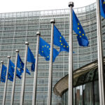 European Union Flags Are Waving In Brussels