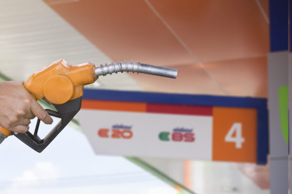 Holding a fuel nozzle