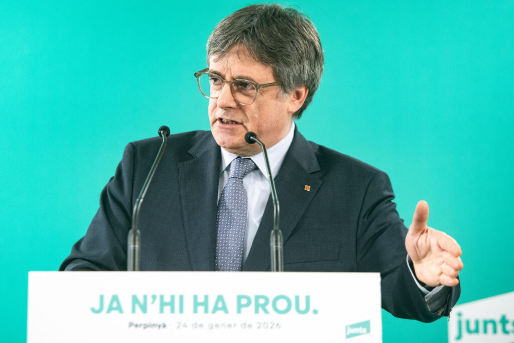 Puigdemont Press Conference in Perpignan – France