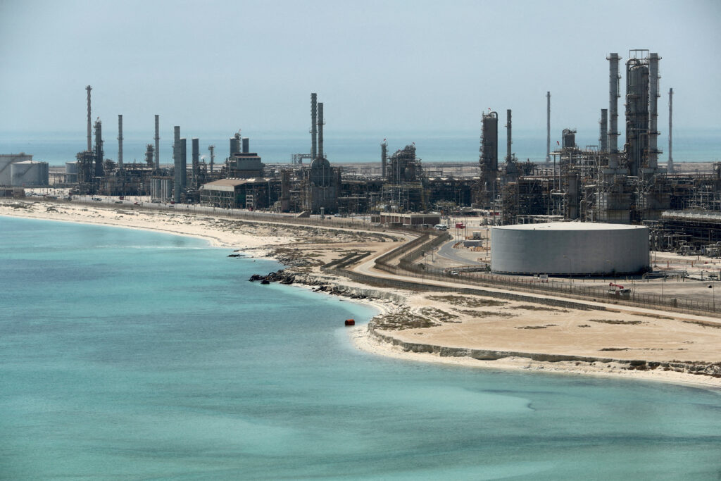 FILE PHOTO: General view of Saudi Aramco’s Ras Tanura oil refinery and oil terminal in Saudi Arabia