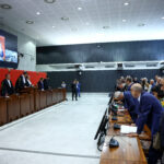 Families of the victims of the 2018 deadly collapse of the Morandi motorway bridge hold a press conference in Genoa