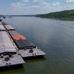 Water levels of the Danube river in Romania fell to their lowest levels in three decades