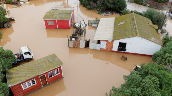 FILE PHOTO: Aftermath of heavy rainfall caused by a weather front, in La Serena