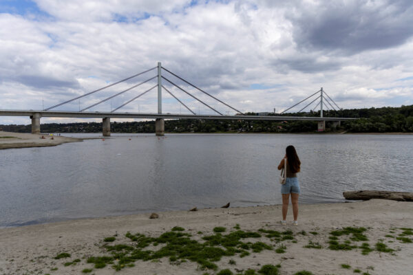 Low water levels on the Danube in Serbia