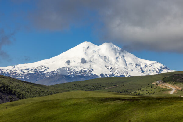 Elbrus Region. Mount Elbrus is visible in the background.