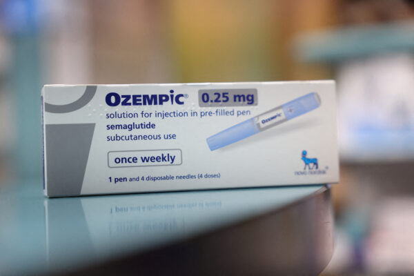 FILE PHOTO: A box of Ozempic made by Novo Nordisk is seen at a pharmacy in London