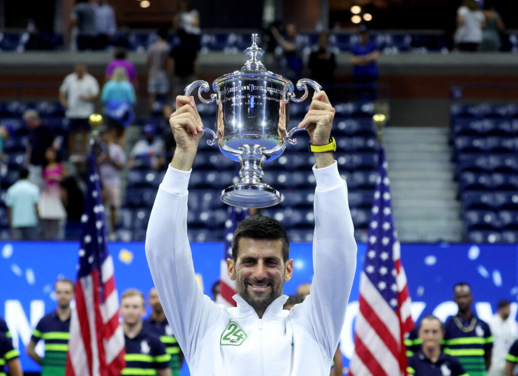 FILE PHOTO: Tennis-Djokovic returns to Cincinnati seeking edge in pursuit of record 25th Grand Slam