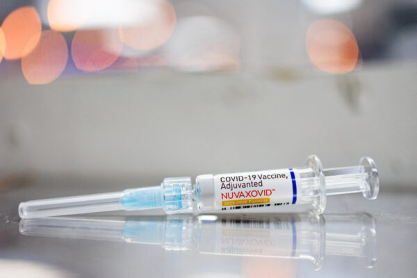 FILE PHOTO: An illustration photo shows a dose of Novavax Nuvaxovid COVID-19 vaccine in Schwenksville