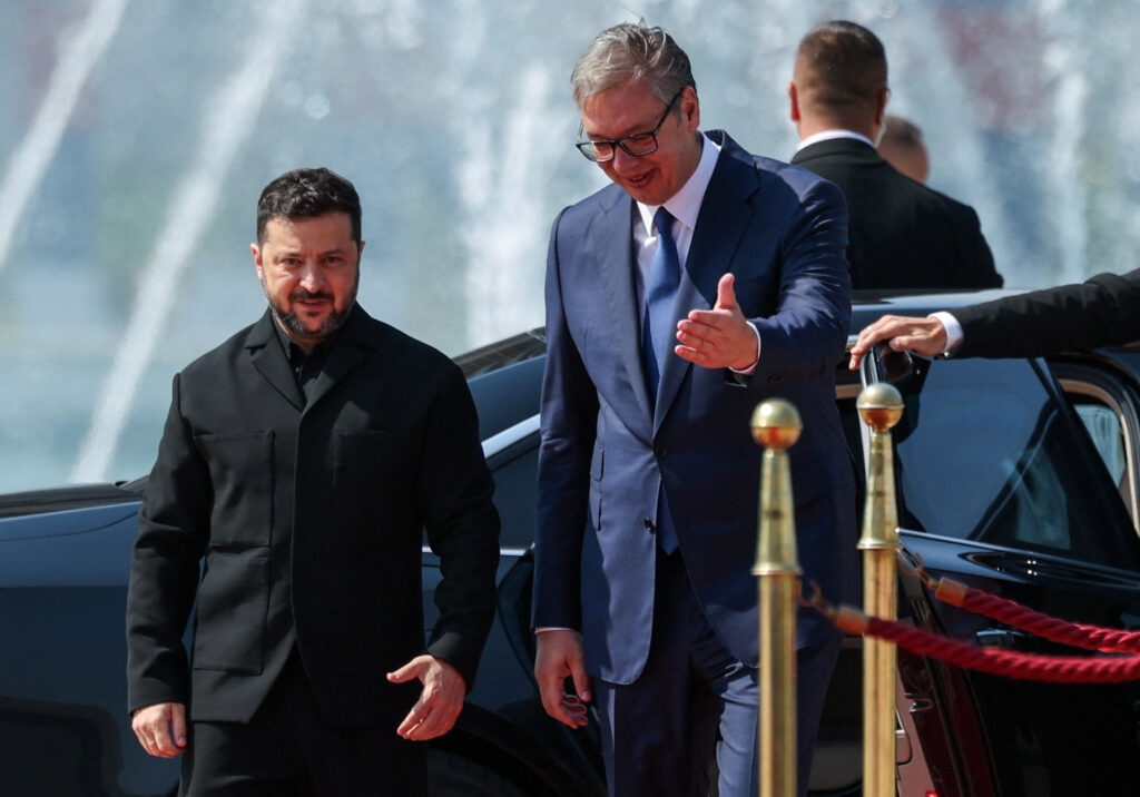 Ukrainian President Volodymyr Zelenskiy visits Serbia